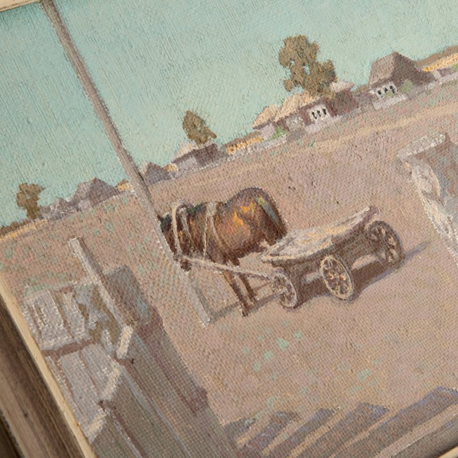 Картина "Август", художник В.М. Мацкевич