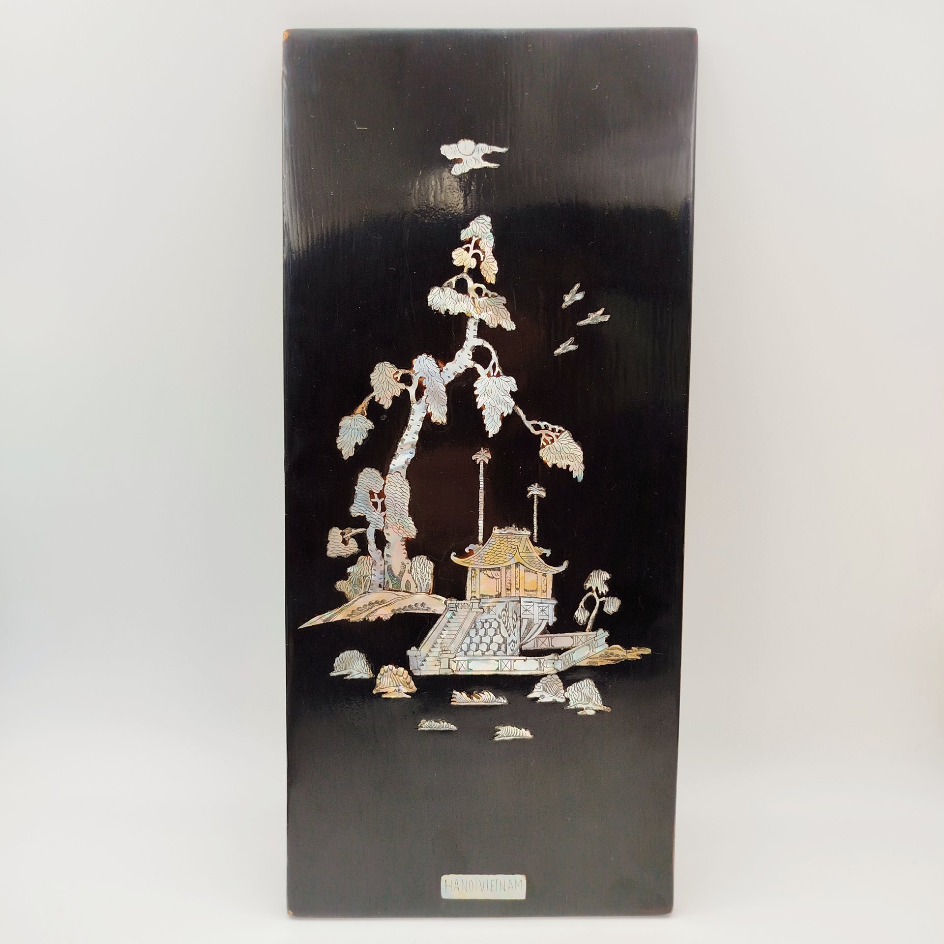 Панно настенное "Пейзаж с пагодой"