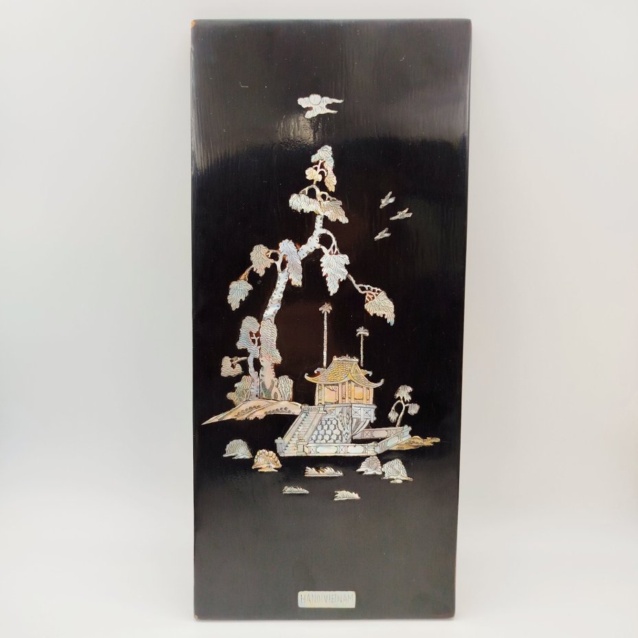 Панно настенное "Пейзаж с пагодой"