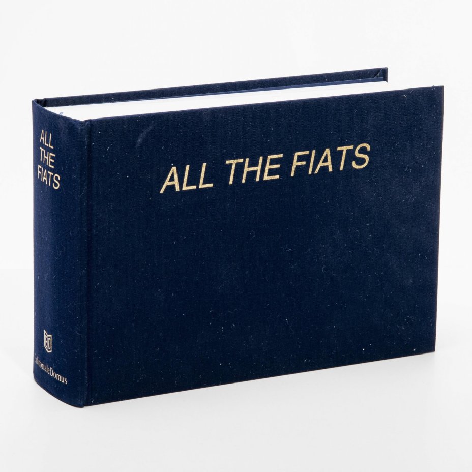 Альбом "All the Fiats" (на английском языке), бумага, печать, суперобложка, футляр, издательство "Editoriale Domus", Милан, Италия, 1996 г.