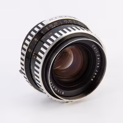 Объектив "Biometar" 2,8/80, металл, стекло, пластик, кожа, Carl Zeiss, ГДР, 1970-1980 гг., Carl Zeiss