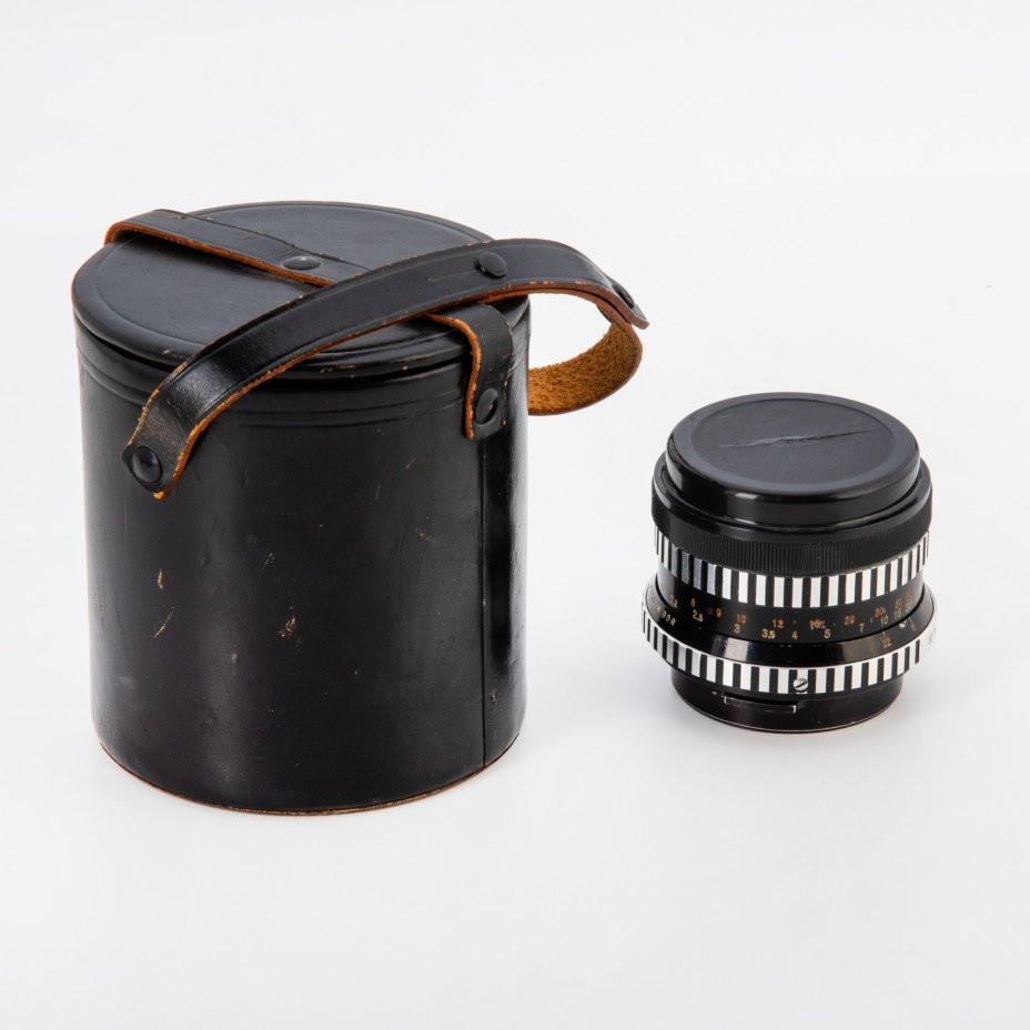 Объектив "Biometar" 2,8/80, металл, стекло, пластик, кожа, Carl Zeiss, ГДР, 1970-1980 гг., Carl Zeiss