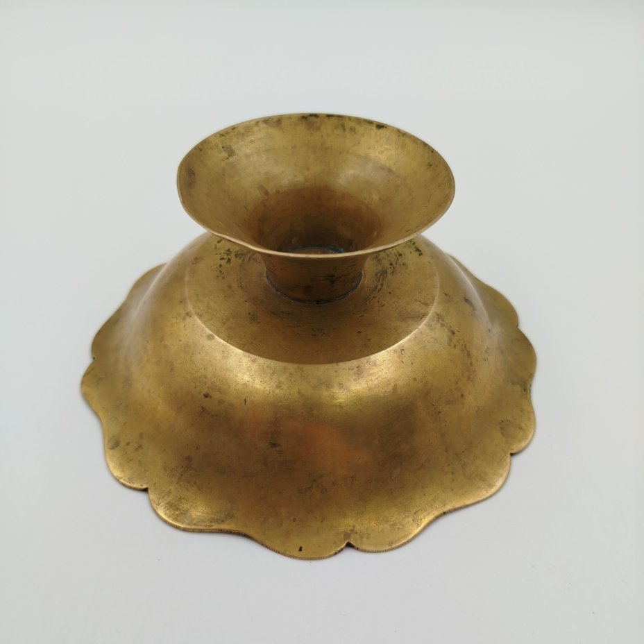 Конфетница на ножке с растительным декором, латунь, Индия, 1970-1990 гг.