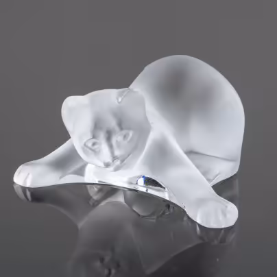 Статуэтка "Играющий котёнок", Lalique (Лалик)