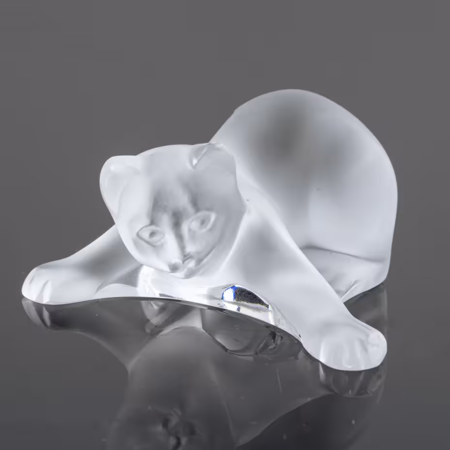 Статуэтка "Играющий котёнок", Lalique (Лалик)