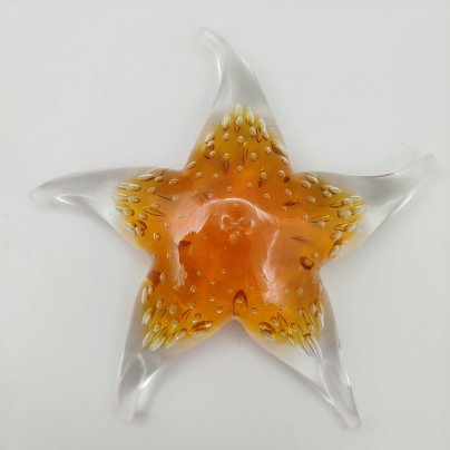 Пресс-папье в форме морской звезды с эффектом пузырьков