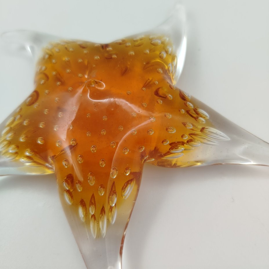 Пресс-папье в форме морской звезды с эффектом пузырьков