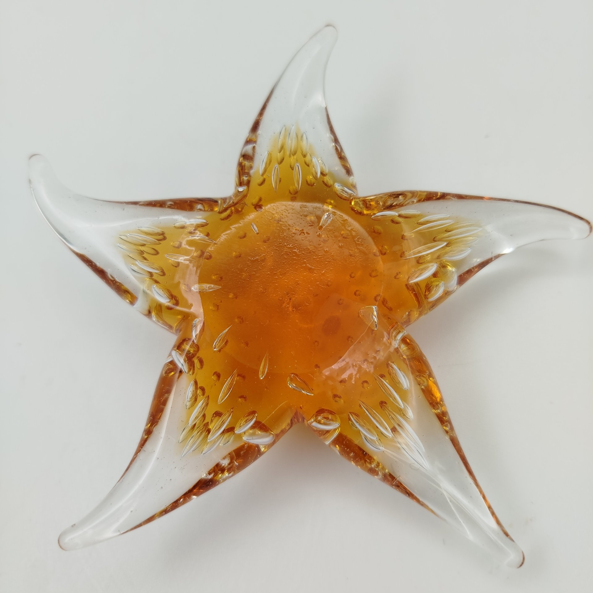Пресс-папье в форме морской звезды с эффектом пузырьков