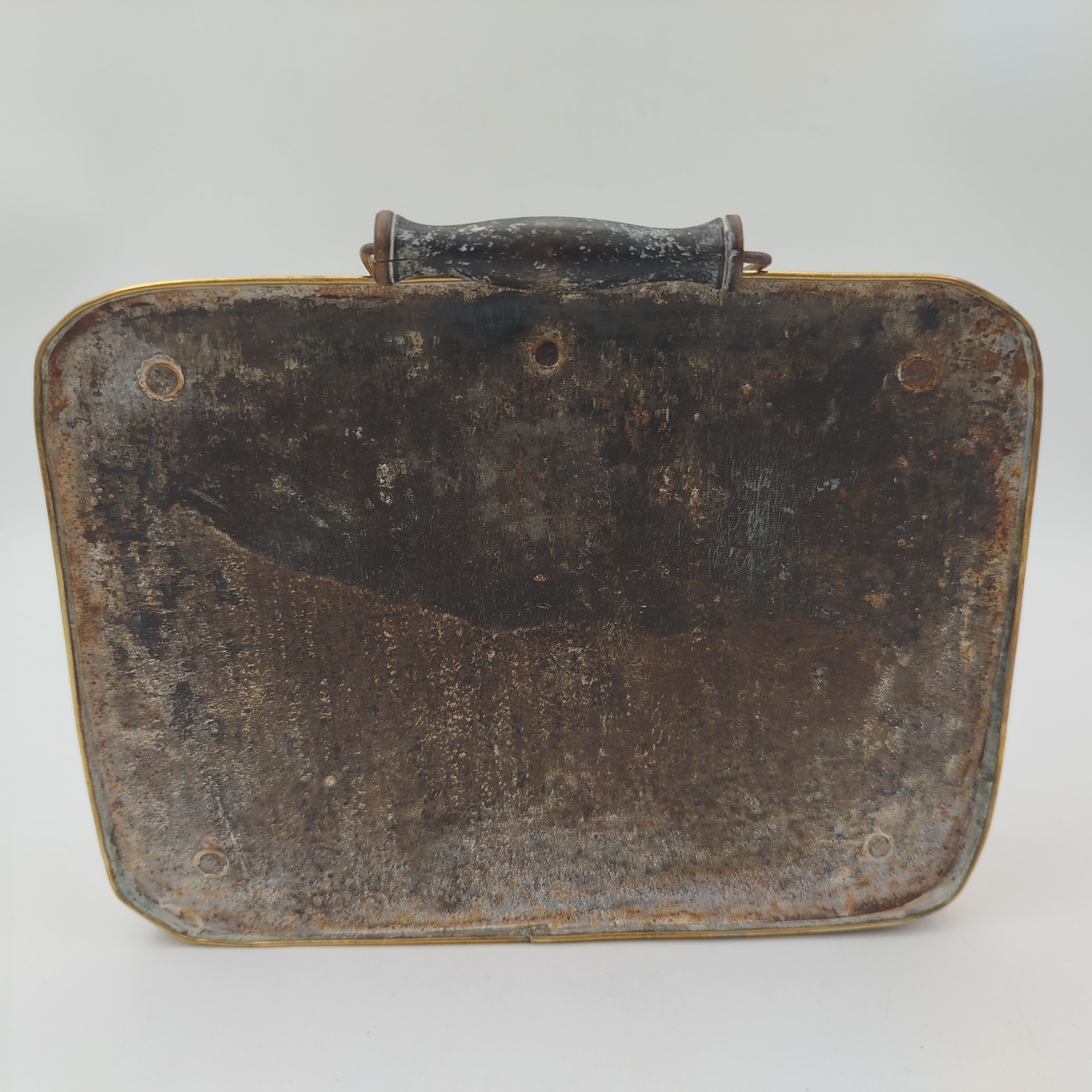 Портативная конфорка (обогреватель), латунь, дерево, Франция, 1890-1910 гг.