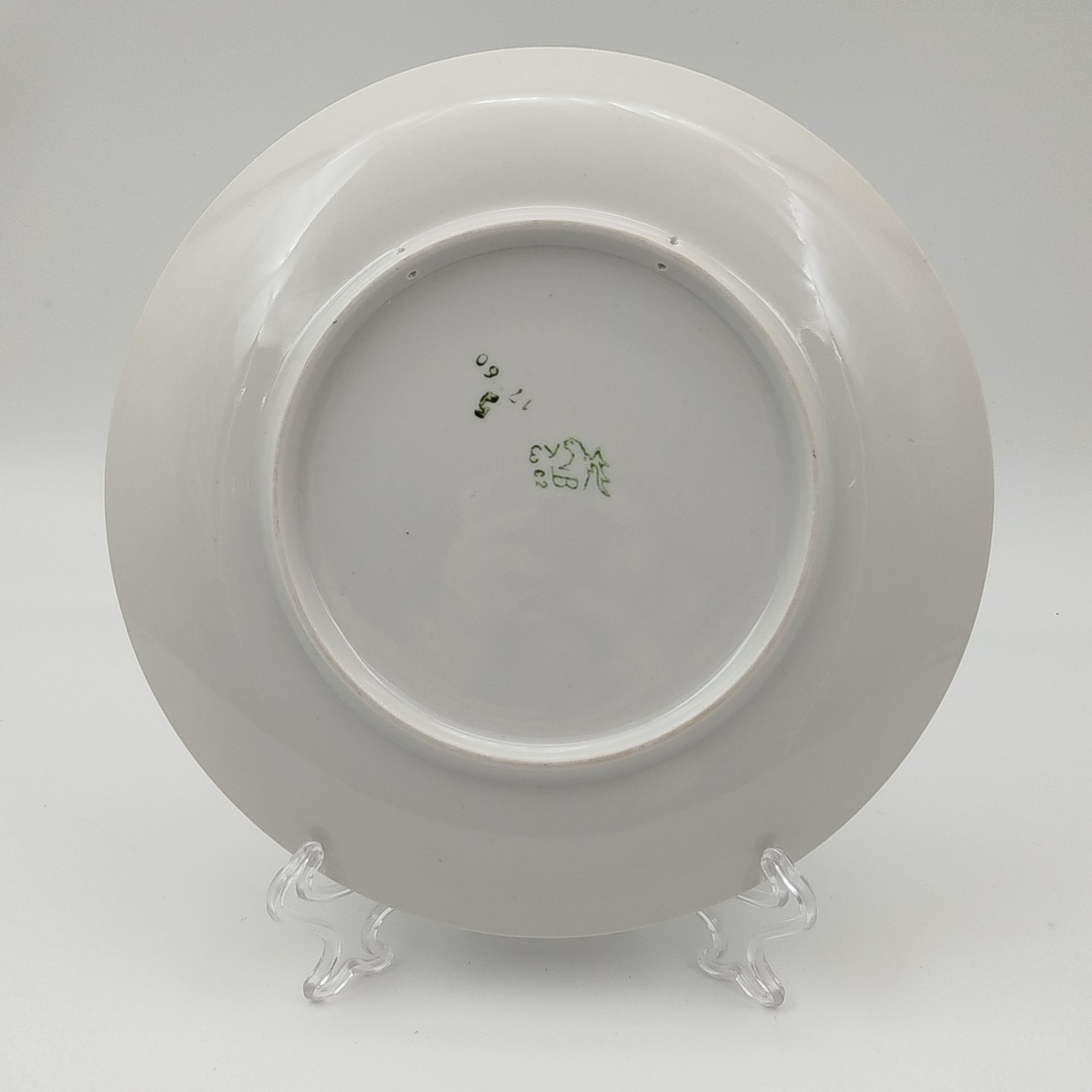 Тарелка декоративная настенная "Спаниель", фарфор, деколь, Дмитровский фарфоровый завод (ДФЗ Вербилки), СССР, 1965-1991 гг.