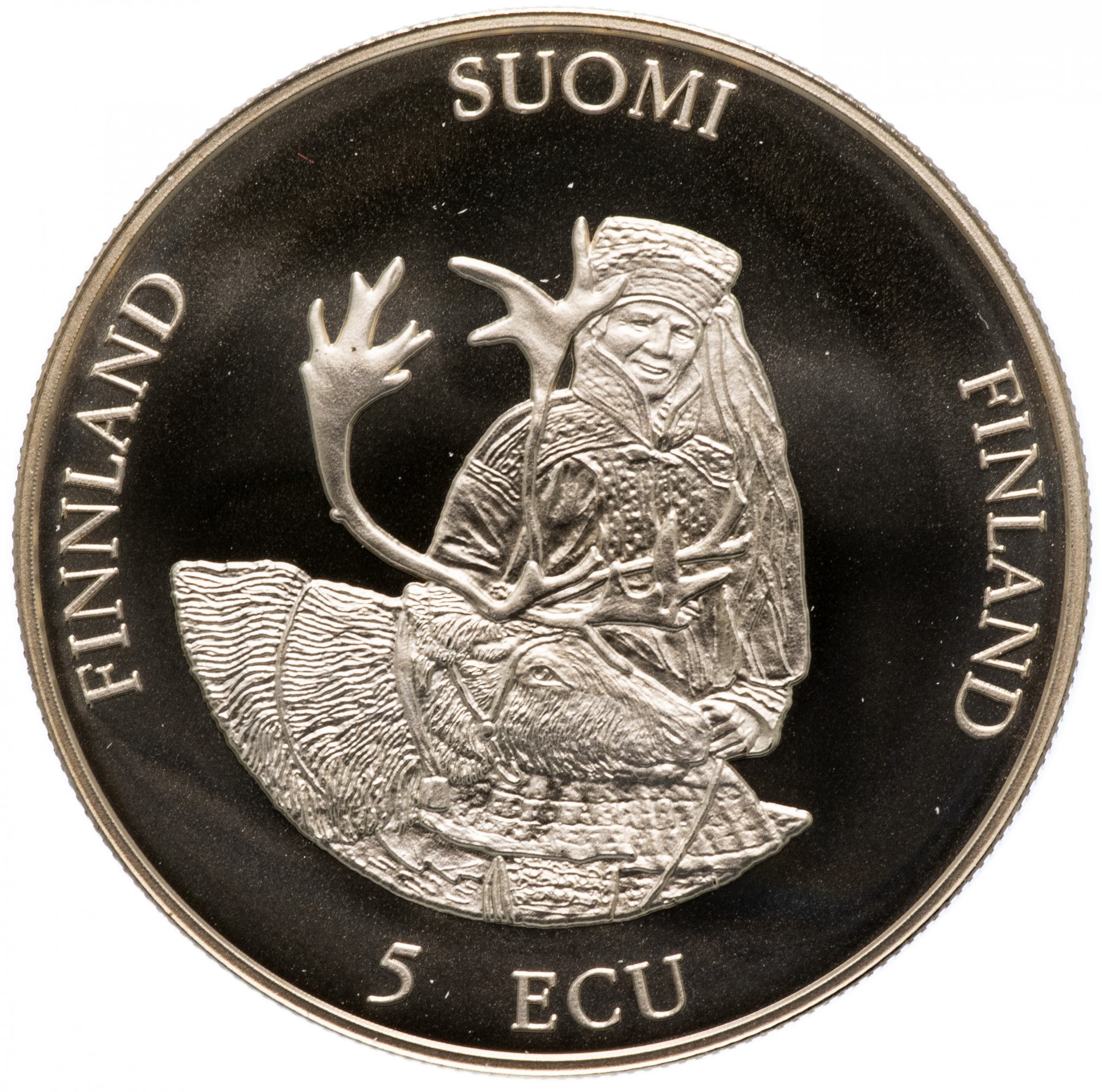 Финляндия 5 экю (ecu) 1994 "Рованиеми"