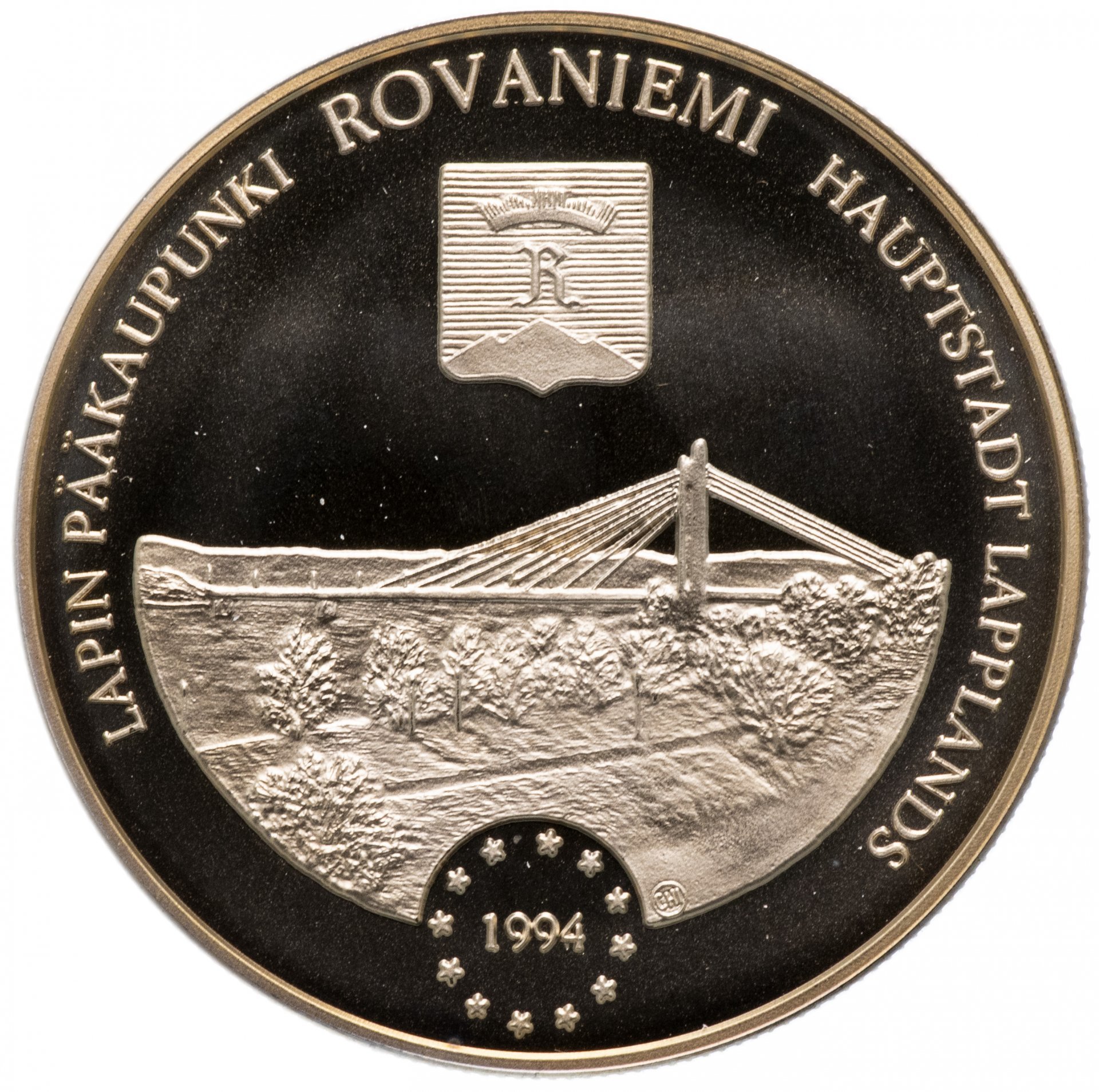 Финляндия 5 экю (ecu) 1994 "Рованиеми"