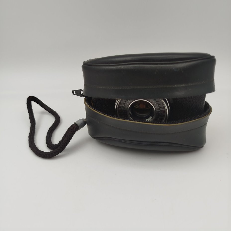 Фотоаппарат "Микрон", с оригинальным чехлом, коробкой и документами, металл, пластик, стекло, картон, бумага, печать, Харьковский машиностроительный завод им. Дзержинского (ФЭД)