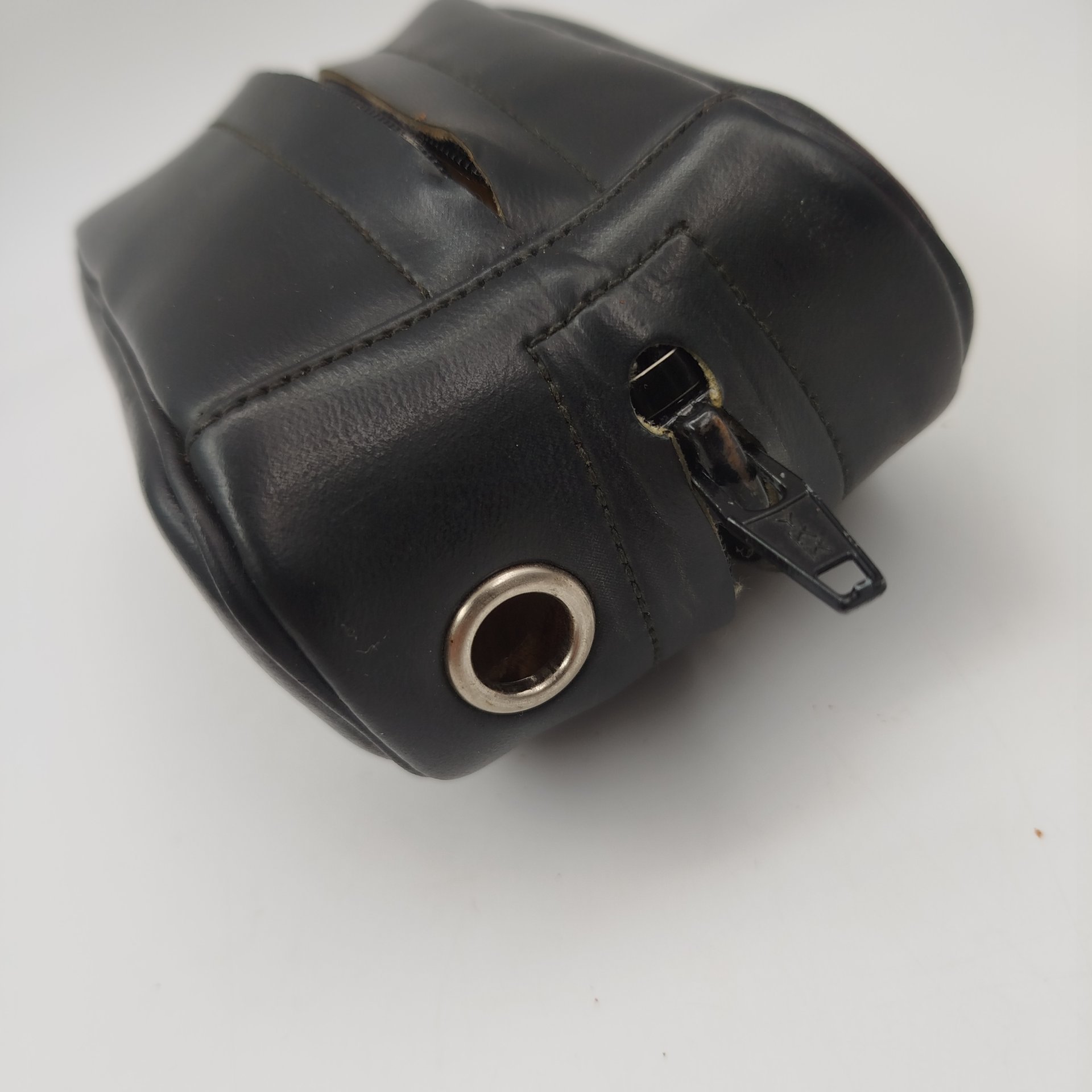 Фотоаппарат "Микрон", с оригинальным чехлом, коробкой и документами, металл, пластик, стекло, картон, бумага, печать, Харьковский машиностроительный завод им. Дзержинского (ФЭД), СССР, 1975 г.