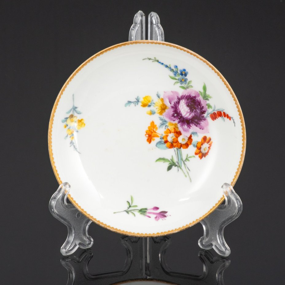 Розетка (блюдце) "Мейсенский букет", Meissen (Мейсенский фарфор)