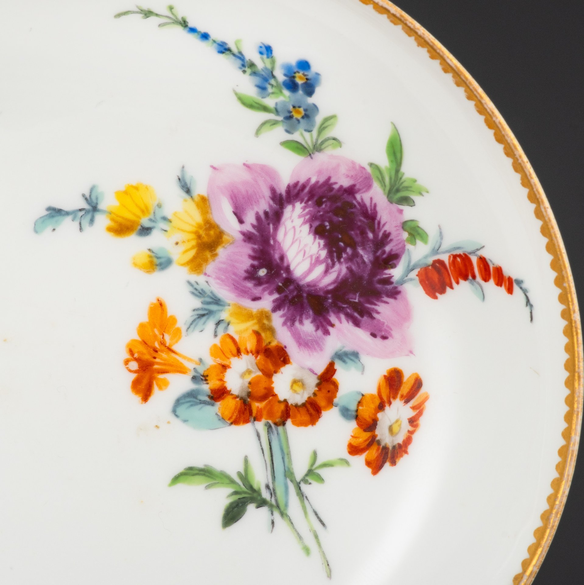 Розетка (блюдце) "Мейсенский букет", Meissen (Мейсенский фарфор)