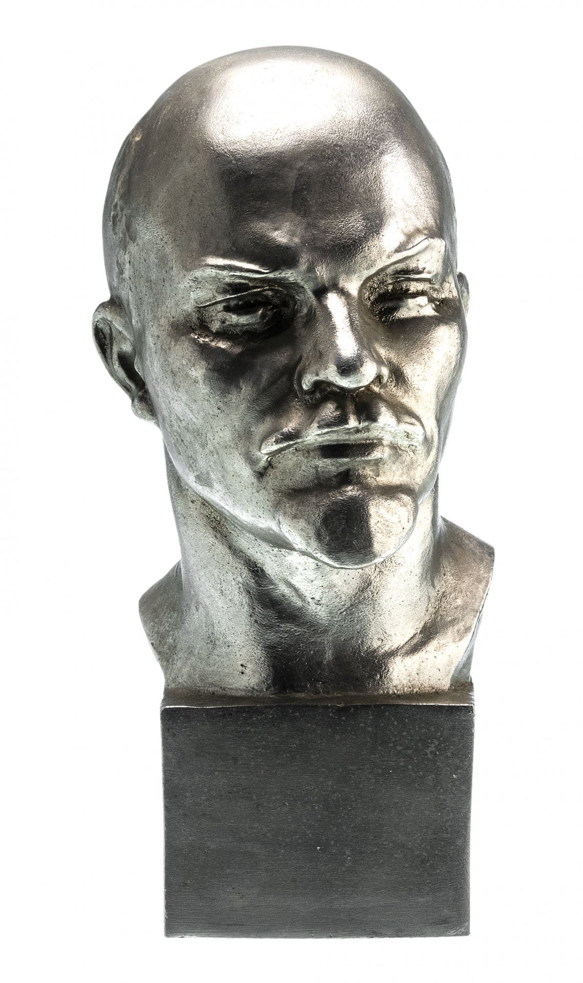 Бюст "Владимир Ильич Ленин", силумин, литье, скульптор В.И. Сычев, СССР, 1970-1980 гг.