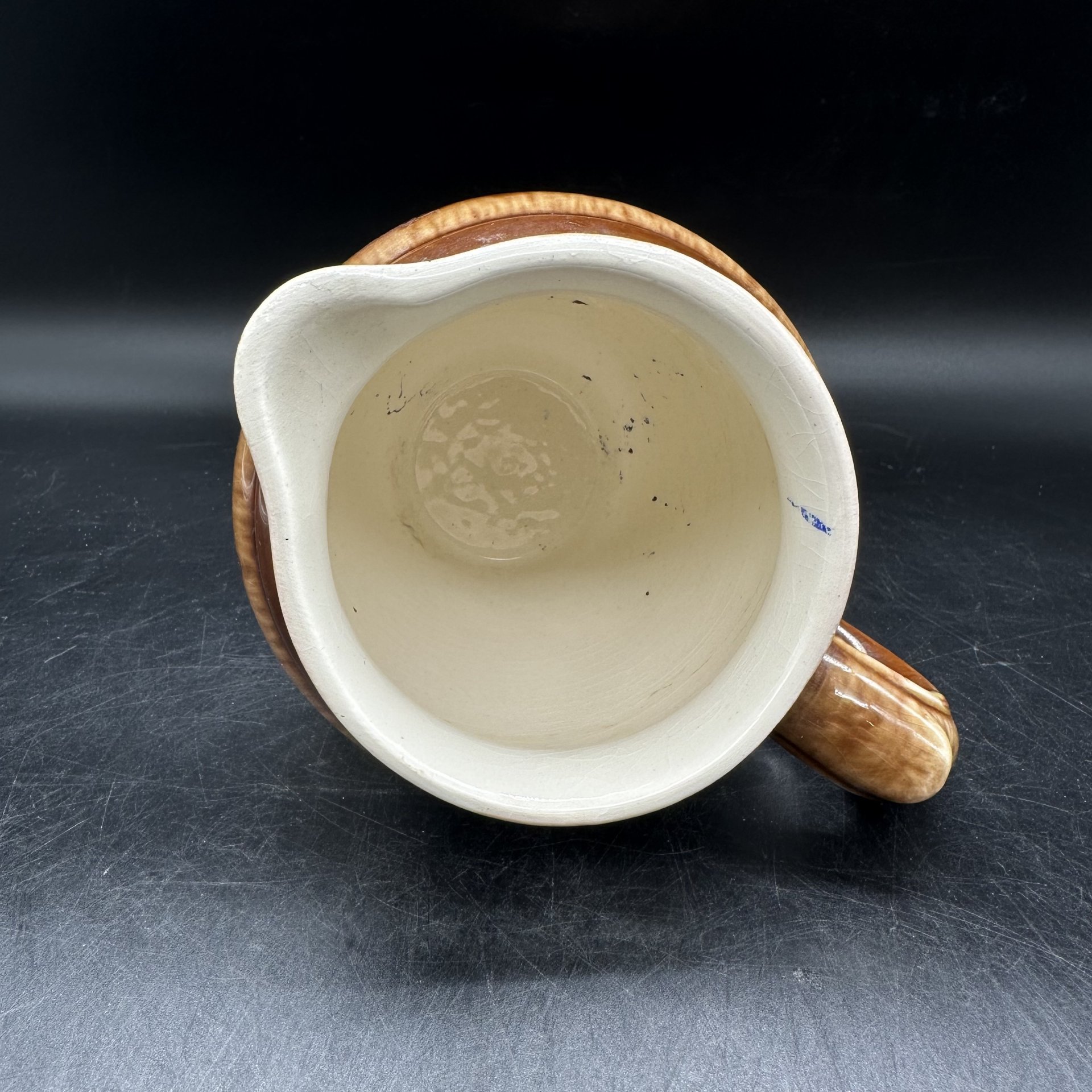 Молочник (сливочник), фаянс, поливы, Конаковский фаянсовый завод им. М.И. Калинина (ЗиК Конаково), СССР, 1974-1991 гг.