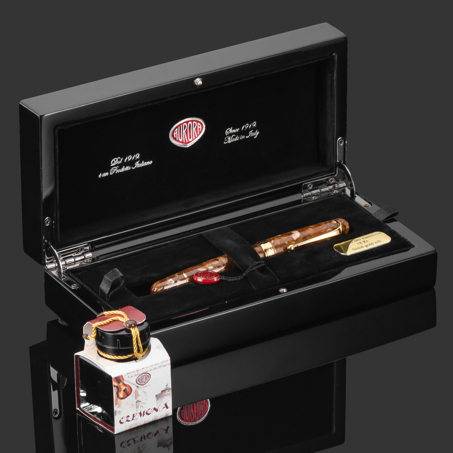 Ручка перьевая "Aurora Viaggio Segreto in Italia" (Тайное путешествие Авроры в Италию), в подарочной коробке