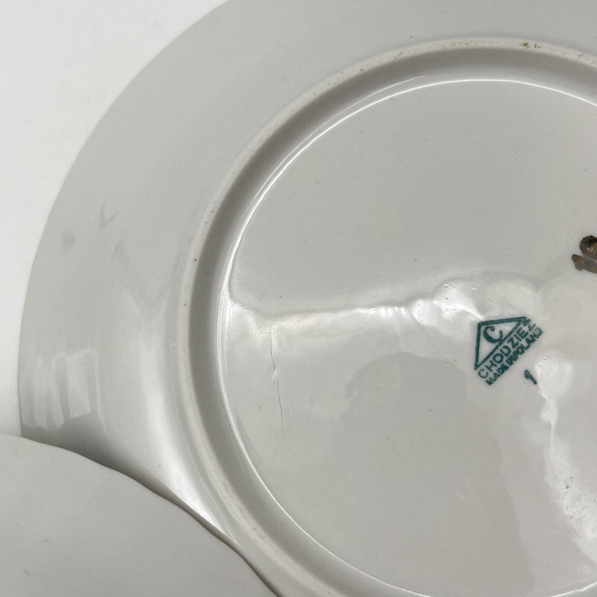 Набор из 10-ти десертных тарелок, украшенных изображением розы