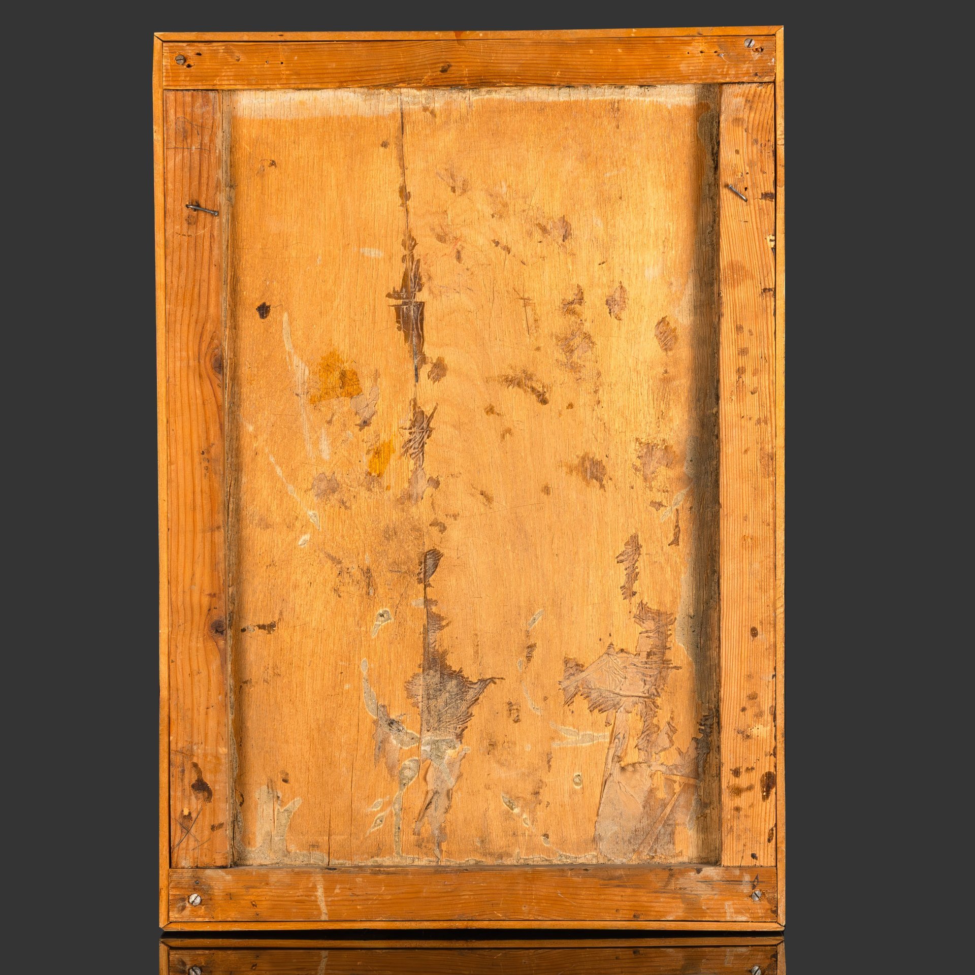 Настенное панно "Балерина", дерево, инкрустация, СССР, 1960-1990 гг.