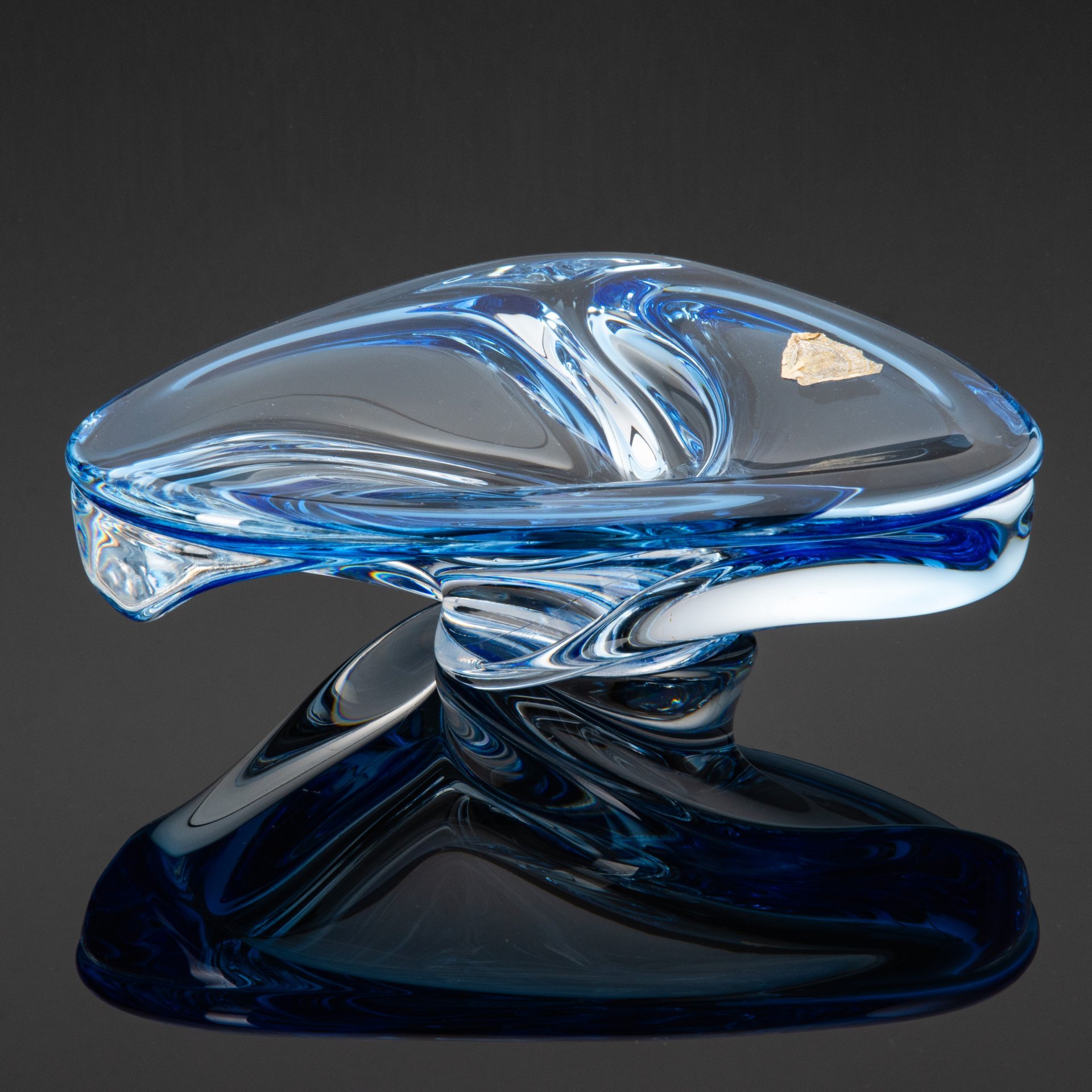 Ваза для десертов  (конфетница, орешница), хрусталь, Val Saint Lambert, Бельгия, 1950-1970 гг., Val Saint Lambert