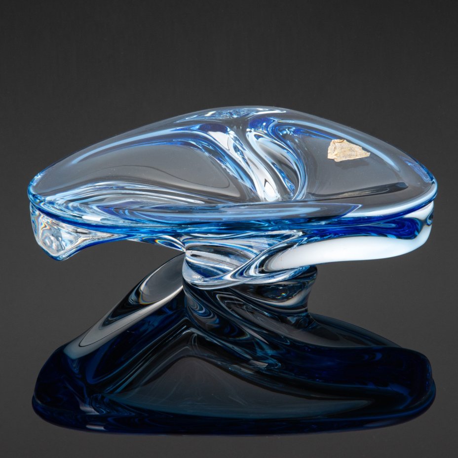 Ваза для десертов  (конфетница, орешница), хрусталь, Val Saint Lambert, Бельгия, 1950-1970 гг., Val Saint Lambert