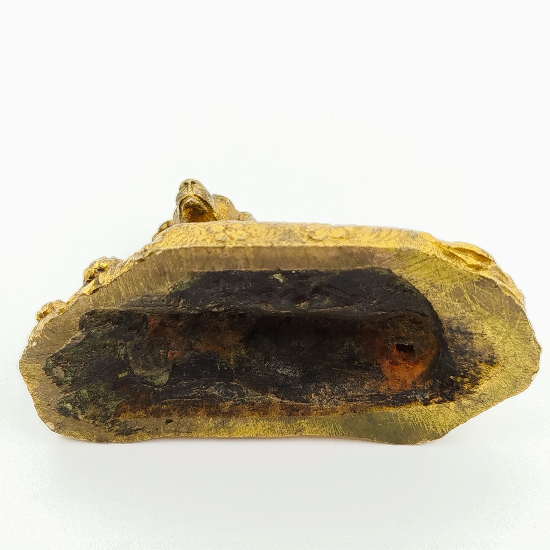 Статуэтка "Лежащая собака", бронза, золочение, Западная Европа, 1890-1920 гг.