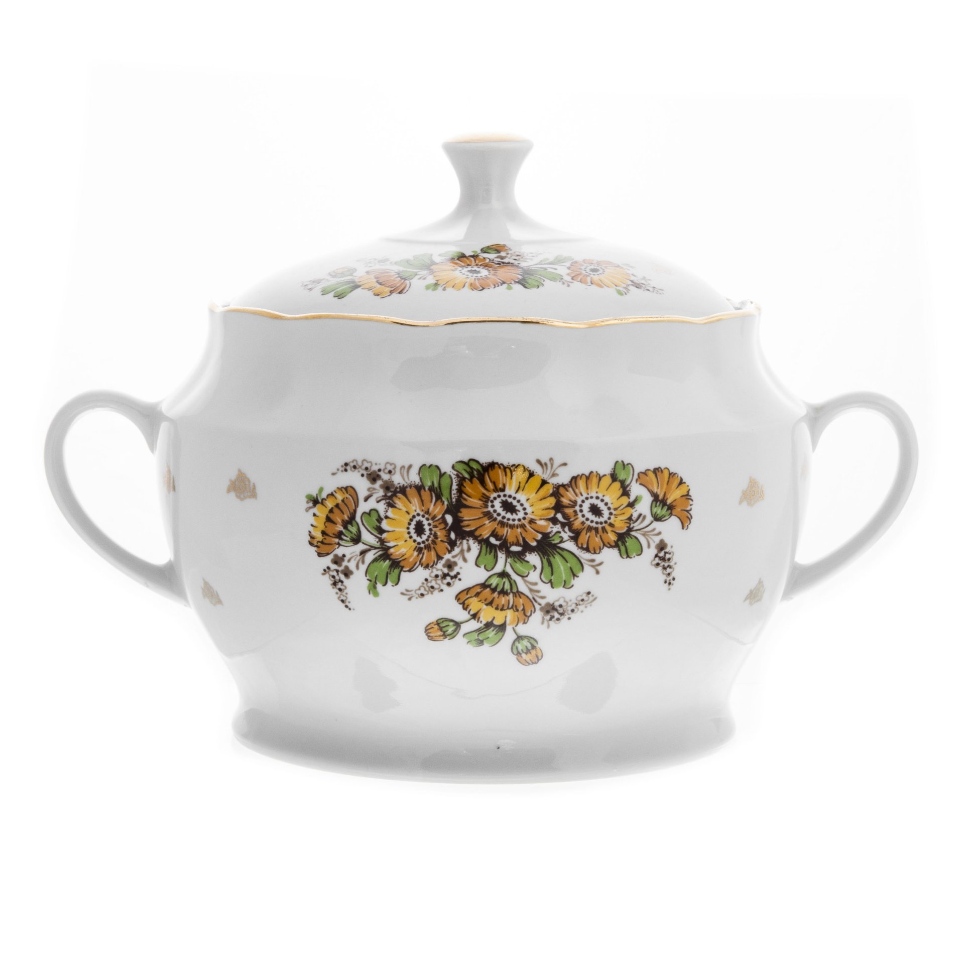 Сервиз обеденный "Цветы" ( 33 ед.), Рижский фарфорово-фаянсовый завод