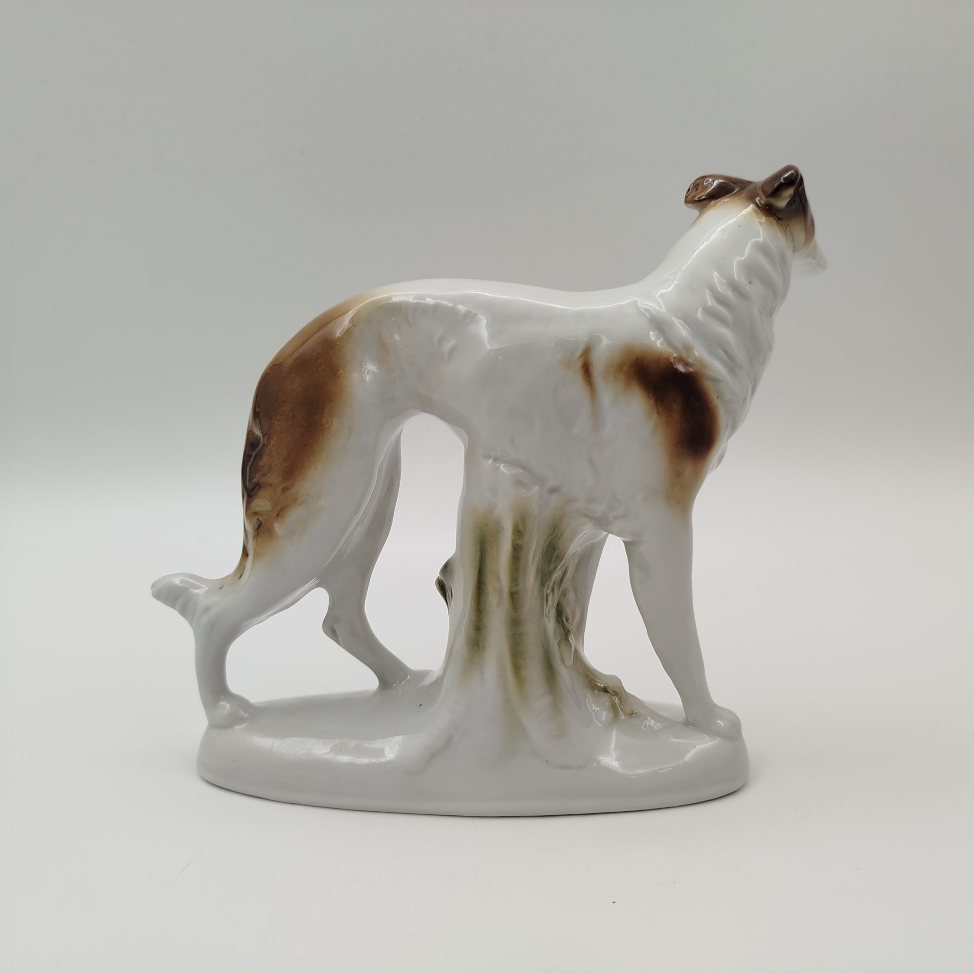 Статуэтка "Борзая", фарфор, роспись, Fasold & Stauch Bock Wallendorf, Германия, 1950-1972 гг., Fasold & Stauch Bock Wallendorf