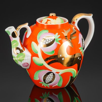Чайник доливной "Золотой олень", автор П.В. Леонов