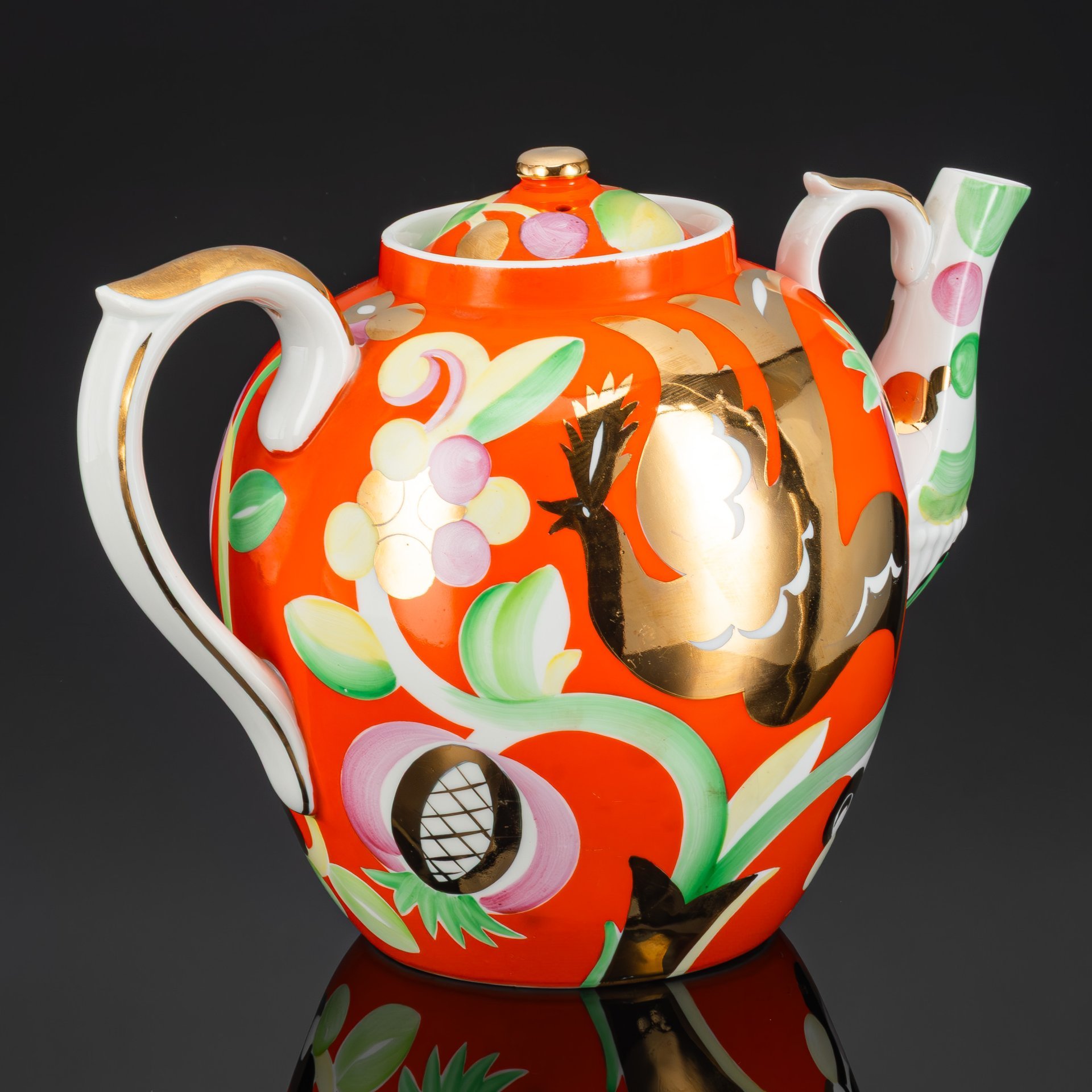 Чайник доливной "Золотой олень", автор П.В. Леонов