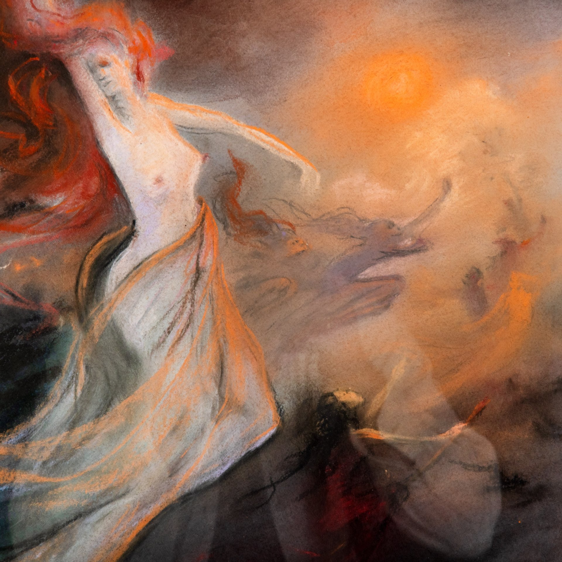 Эскиз (графическая работа) "Ведьмы" для киностудии "Мосфильм", художник Александровская Людмила Константиновна (заслуженный художник РСФСР)