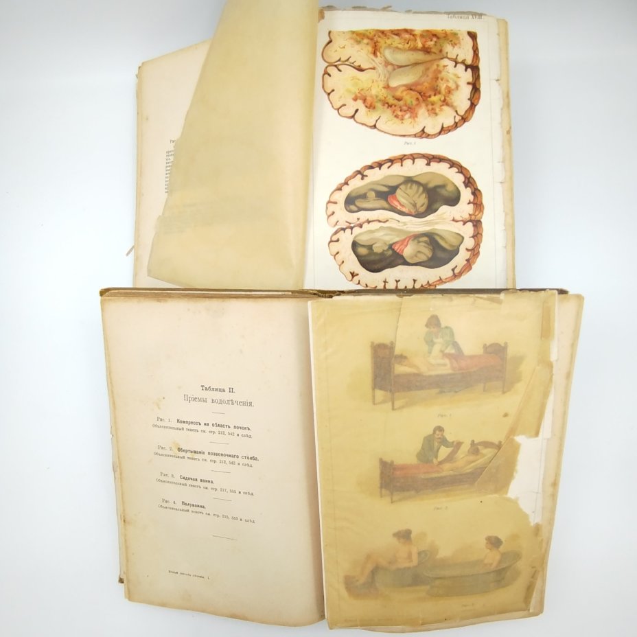 Платен М. «Новый способ лечения», тома 1 и 3, бумага, печать, коленкор, тиснение, Книгоиздательское товарищество «Просвещение», Российская империя, 1900-1910 гг.