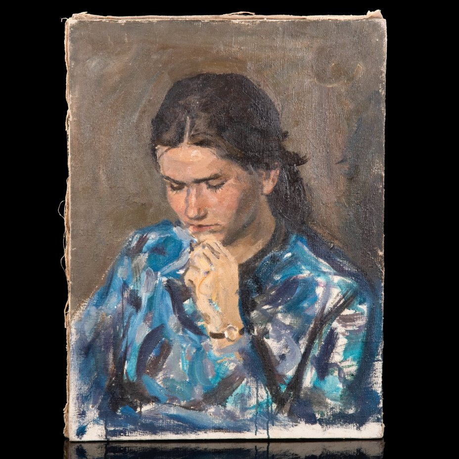 Картина "Студентка", художник Репин Николай Никитович (1932-2023 гг.)