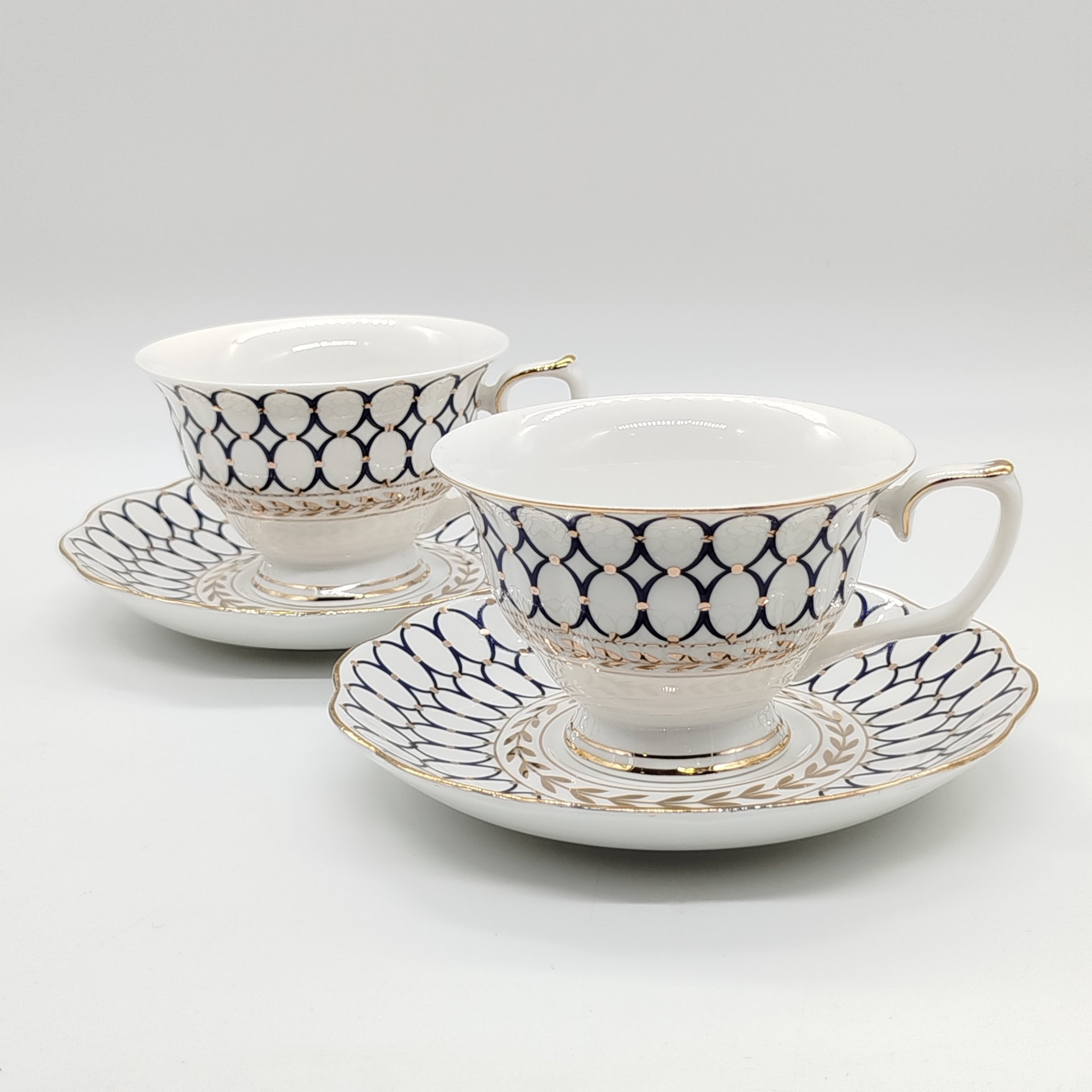 Набор чайных пар с орнаментальным декором на 2 персоны, Best Home Porcelaine, Китай