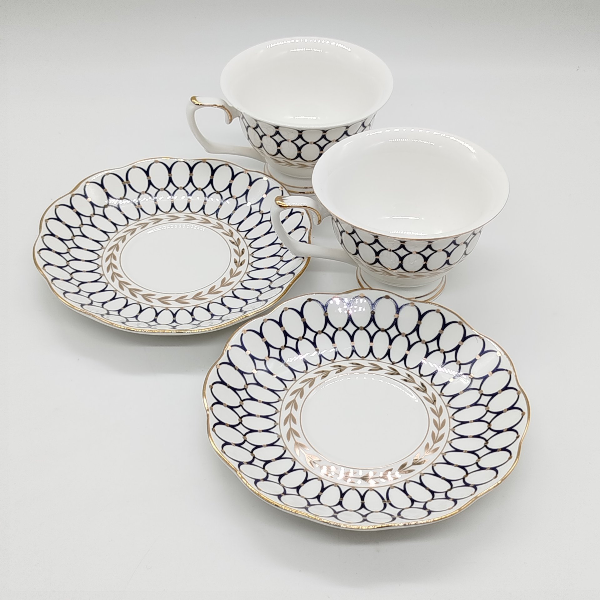 Набор чайных пар с орнаментальным декором на 2 персоны, Best Home Porcelaine, Китай