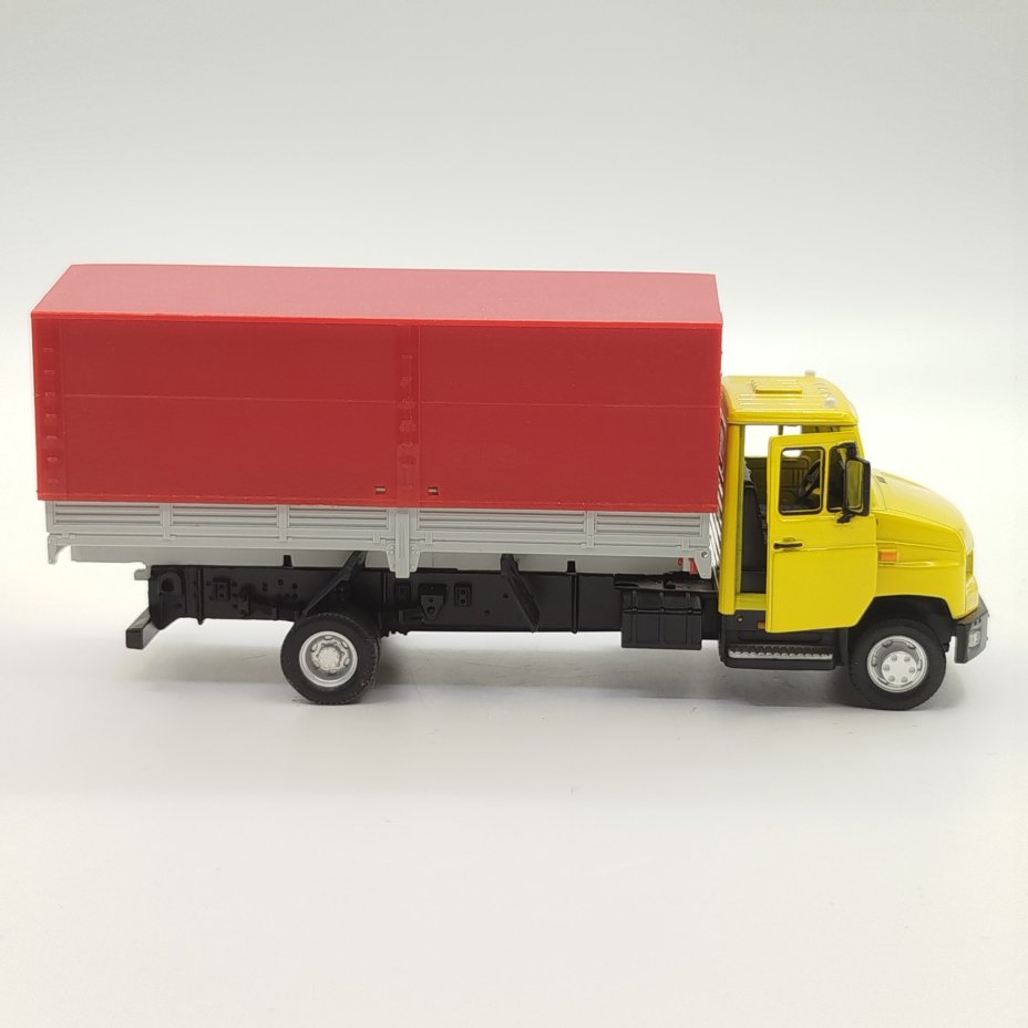 Модель автомобиля "ЗИЛ-131" со съемным тентом, в оригинальной коробке, ОАО "Завод Элекон"