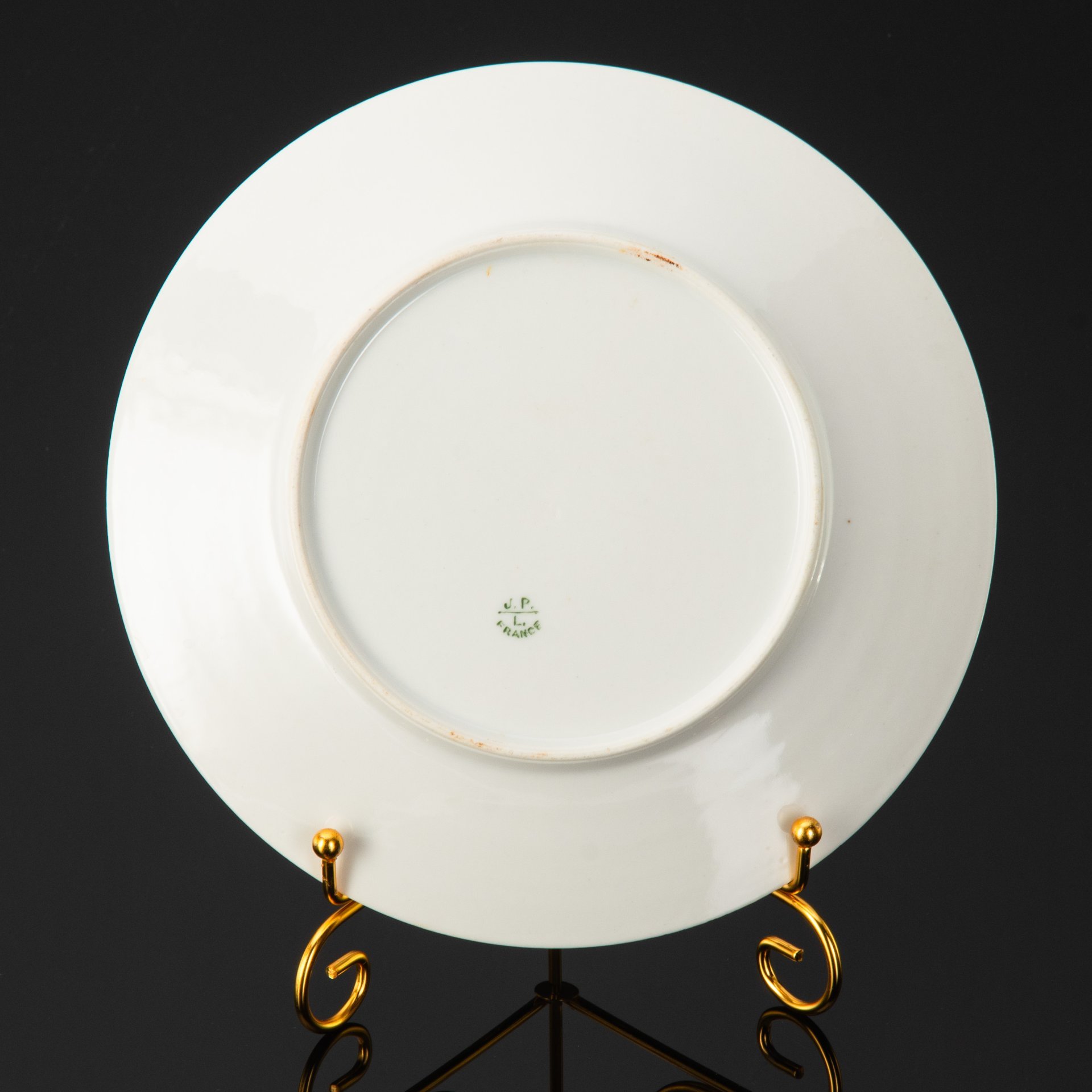 Тарелка "Фазан", мануфактура Limoges de Jean Pouyat, фарфор, роспись, золочение, Limoges, Limoges
