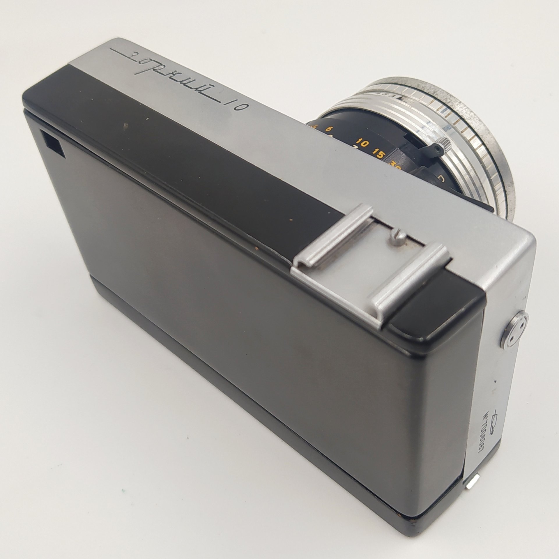 Фотоаппарат "Зоркий-10" с объективом "Индустар-63" в родном кофре, металл, стекло, пластик, кожа, Красногорский механический завод (КМЗ), СССР, 1964-1978 гг.