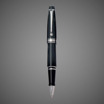 Ручка-роллер Aurora Optima Mini Black CT, в подарочной коробке, Лаки и смолы: смола, хром