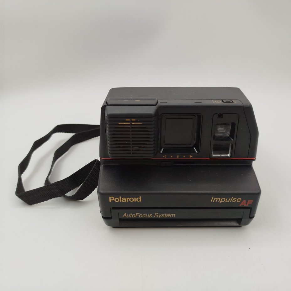 Фотоаппарат мгновенной печати "Polaroid Impulse portrait" в сумке-чехле, пластик, ткань, металл, Polaroid, Великобритания, 1988-1994 гг., Polaroid