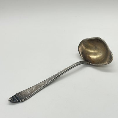 Ложка для соуса с рельефным декором, металл, Platura, Германия, 1920-1950 гг., Platura