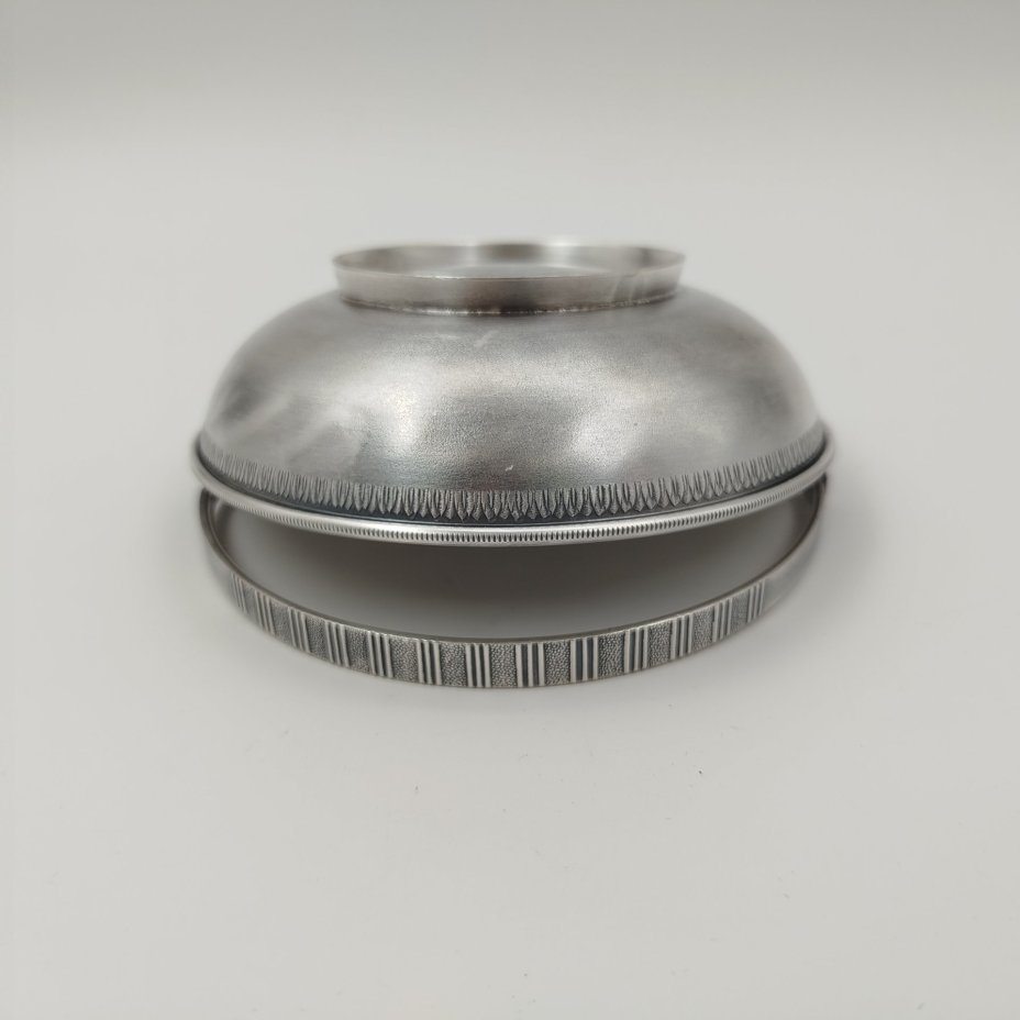 Орешница (конфетница) с ручкой, мельхиор (медь-никель), СССР, 1970-1990 гг.