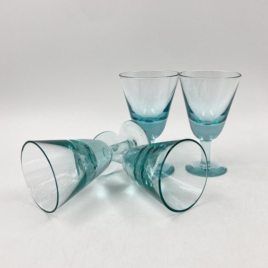 Набор из 4-х рюмок (лафитников), стекло, СССР, 1970-1990 гг.