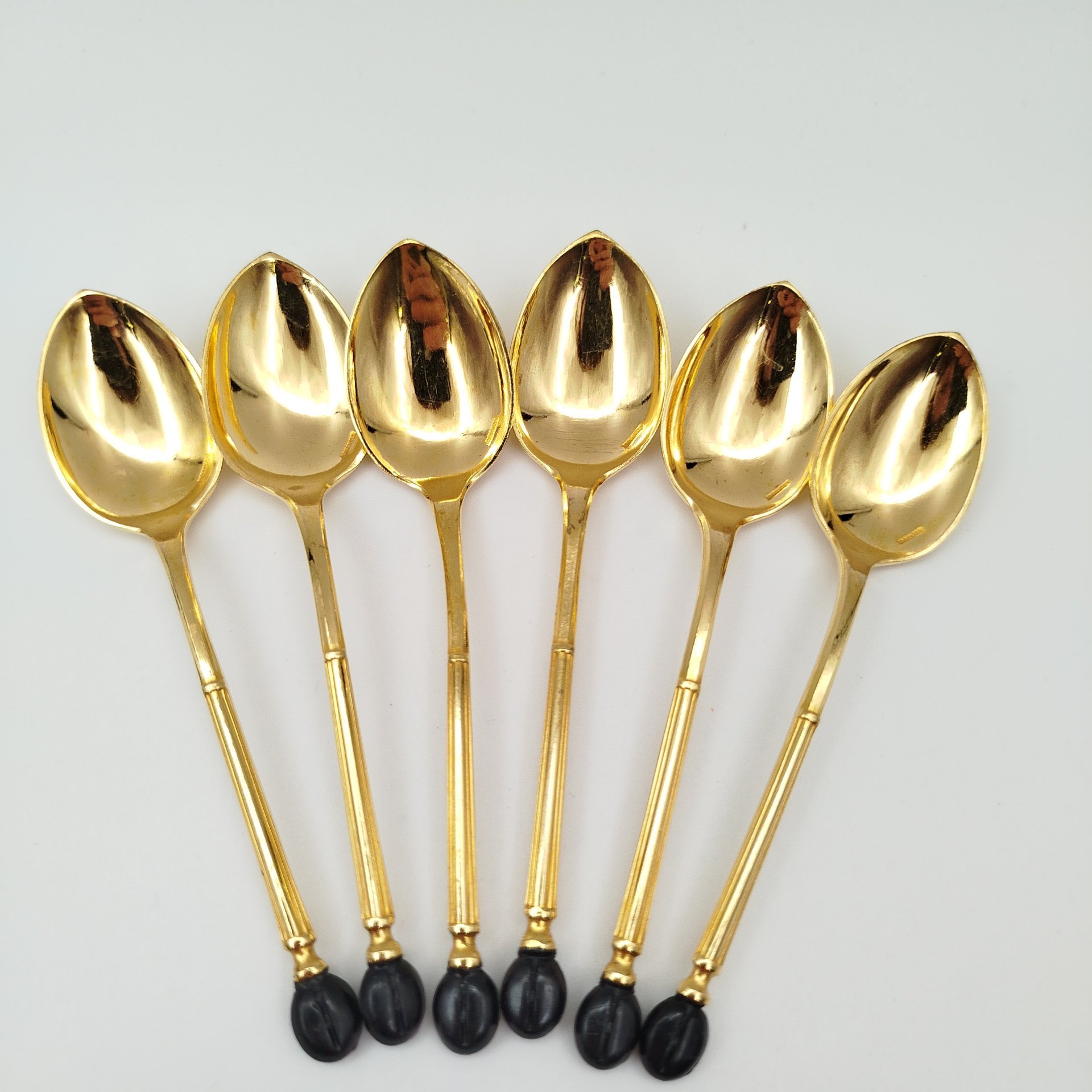 Набор из шести кофейных ложек  "Кофейное зернышко"