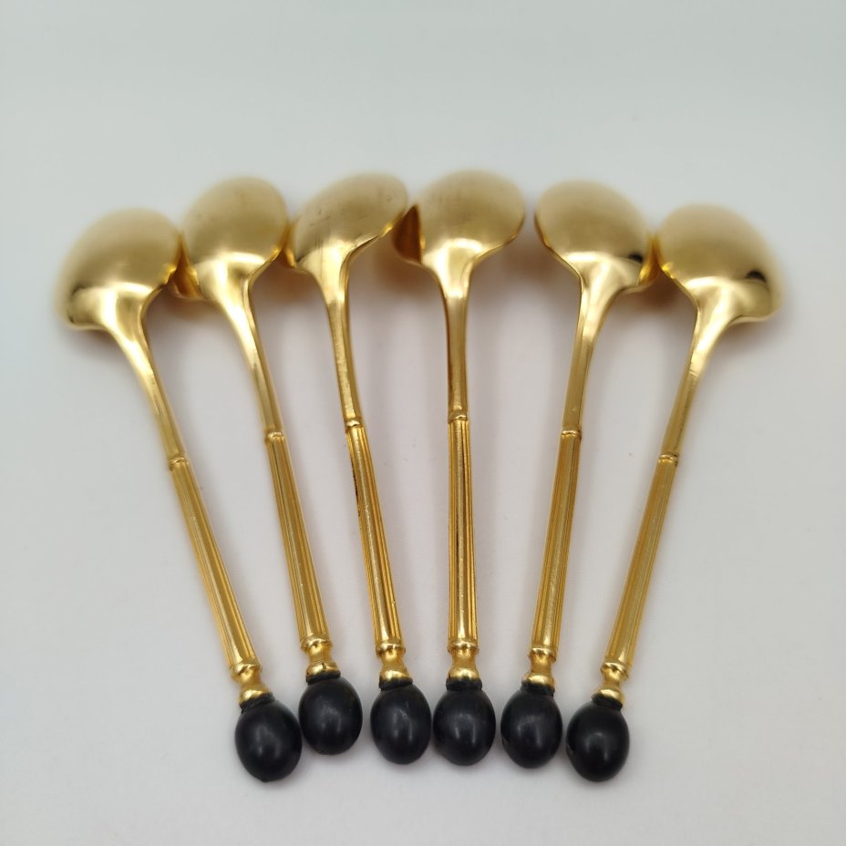 Набор из шести кофейных ложек  "Кофейное зернышко"