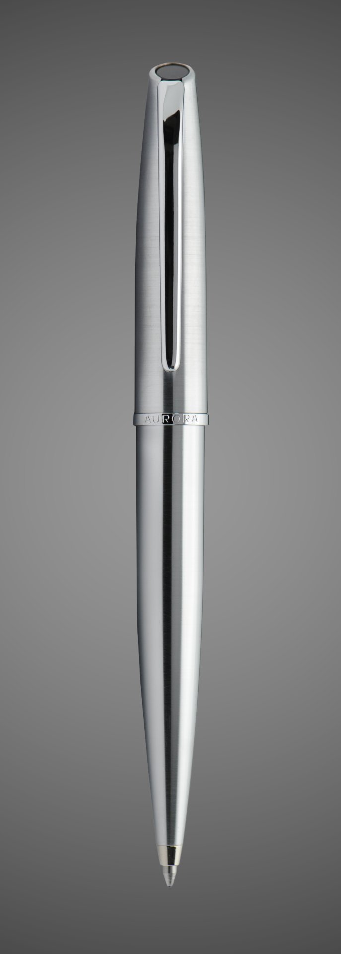 Шариковая ручка Aurora Style satin chrome CT, в подарочной коробке, Металлы: нержавеющая сталь, хром