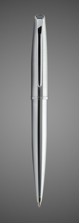 Шариковая ручка Aurora Style satin chrome CT, в подарочной коробке, Металлы: нержавеющая сталь, хром