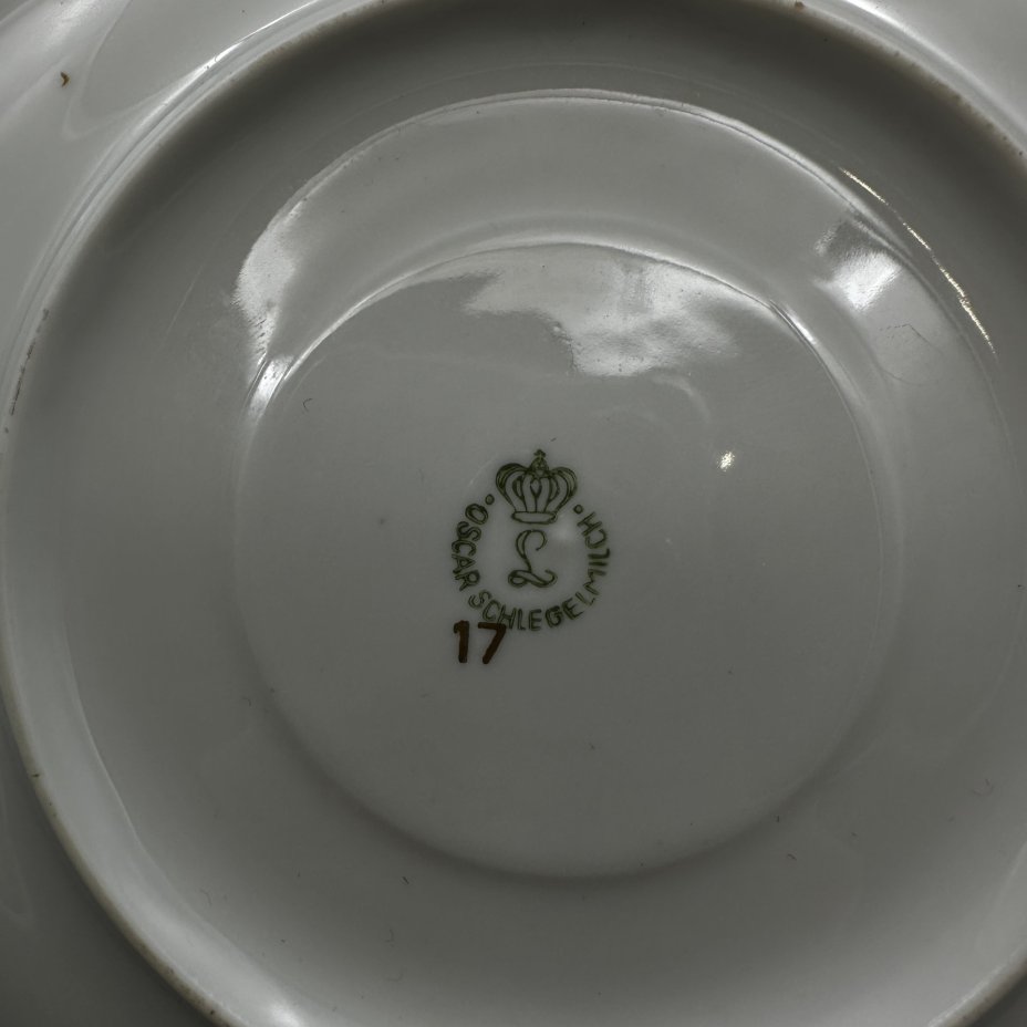 Чайное блюдце, Oscar Schlegelmilch